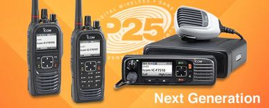 ICOM Digital P25 public safety 2-way radios from Midwest 2-Way Communications in Peoria Central Illi