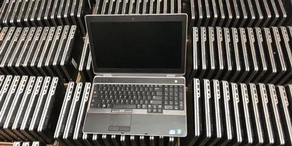 Pallet of Old Laptops ITAD Michigan Electronic Recycling