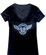 Brown Eyed Women merchandise: Lightweight V neck women's logo T shirt