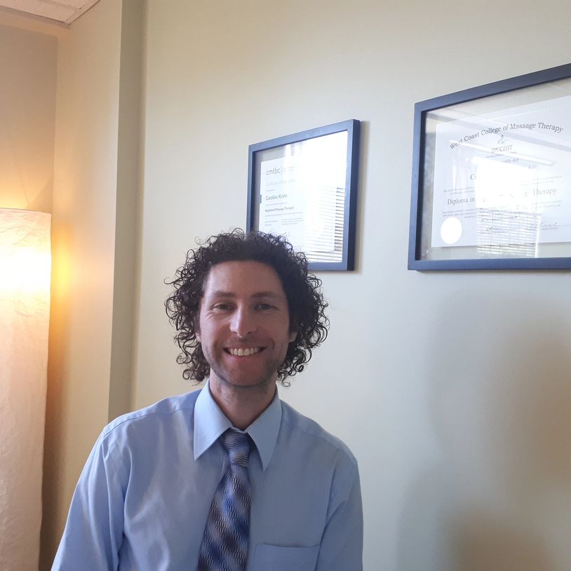 Man smiling, osteopathy in victoria, bc