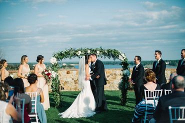 wedding ceremony, wedding decor, wedding flowers, ceremony flowers, Orlando wedding ceremony