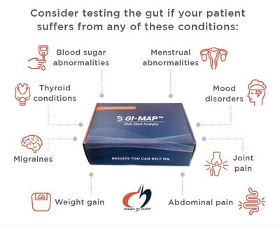 GI Map test is a comprehensive gut biome analysis to get to the root cause of most health issues.