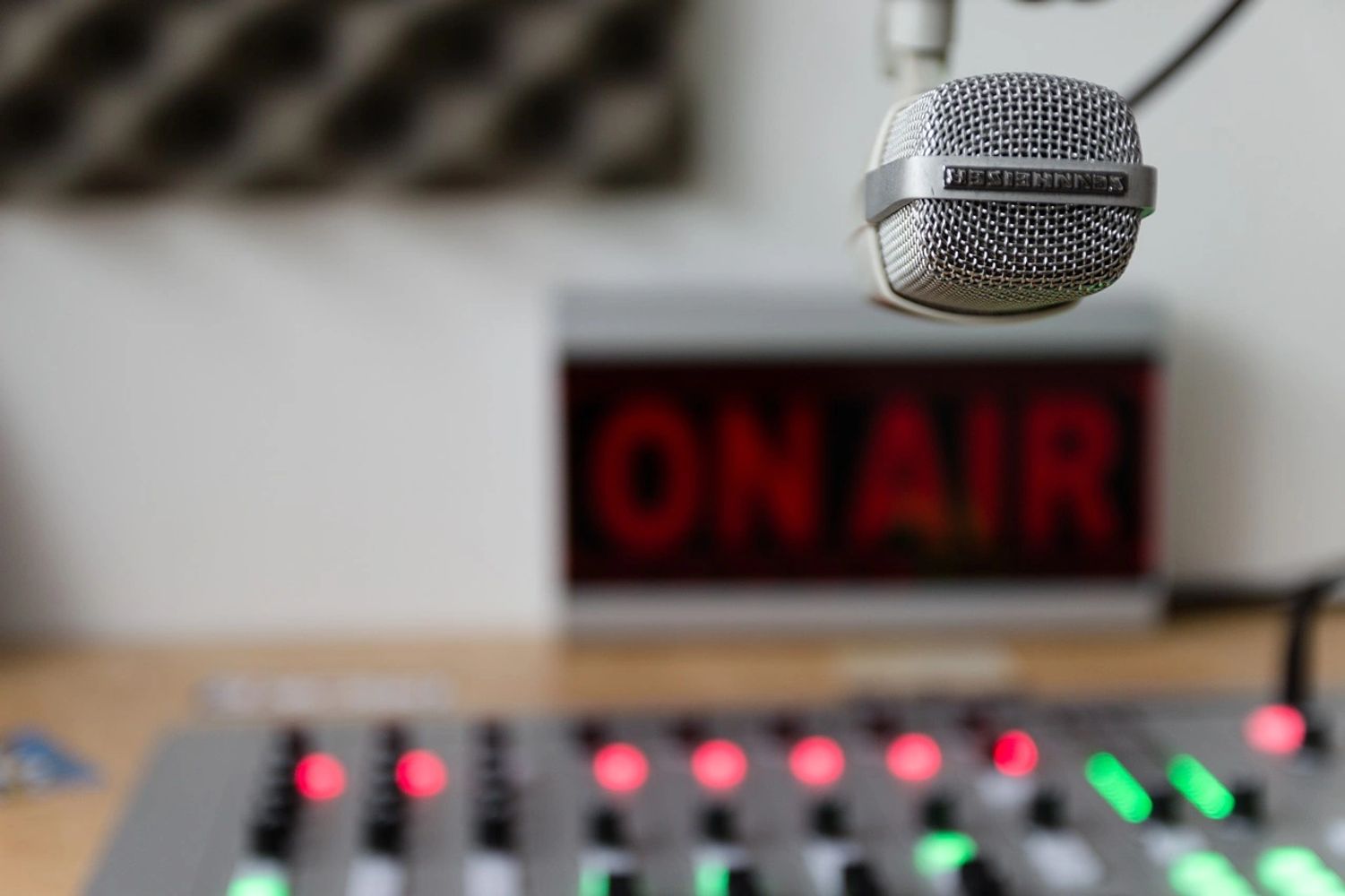 On air in the KVRE 92.9 FM studio