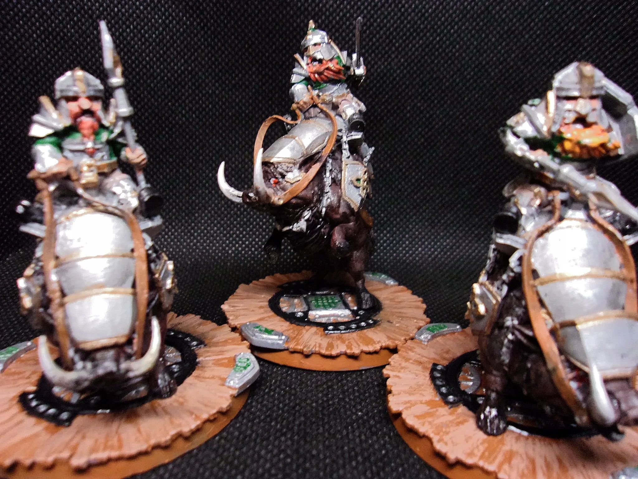 Dwarfs on Boars