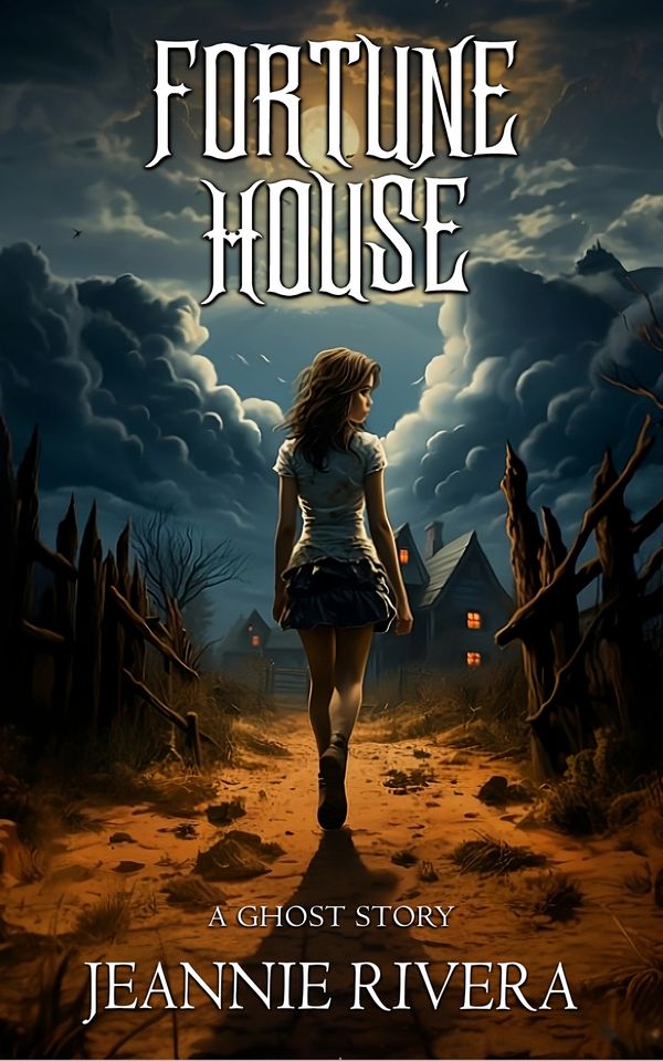 Cover: Fortune House: A Ghost Story, a spooky Adirondack middle-grade novel.
