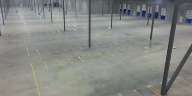Warehouse Distribution Center Line Striping and Marking