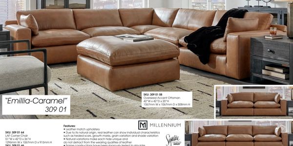 Gorgeous leather sectionals from Ashley furniture
3599.00