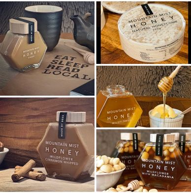 Raw Australian Honey Beeswax Candles Natural Honeycomb Blue Mountains Gourmet Honey