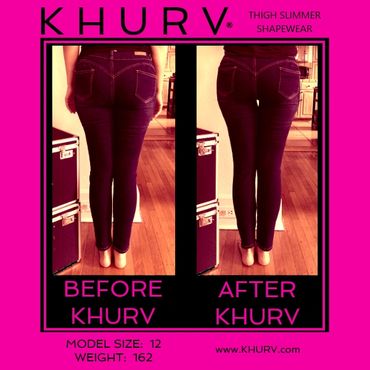 KHURV thigh gap shapewear is the best thigh slimmer shapewear and sculptwear for size 12 slim jeans