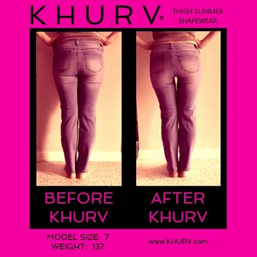 KHURV thigh gap shapewear is the best thigh slimmer shapewear and sculptwear for tight denim jeans
