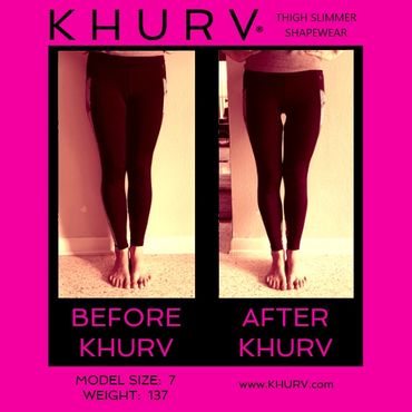 KHURV thigh gap shapewear is the best thigh slimmer shapewear and sculptwear for black leggins