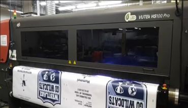 a black VUTEk printer