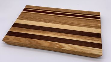 Customer's Ash, Walnut and Paduk large cutting board