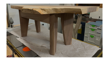 Aspen and Walnut coffee table work in progress