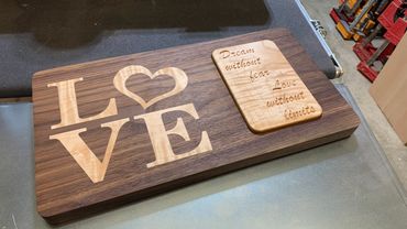 Walnut and Maple wallart