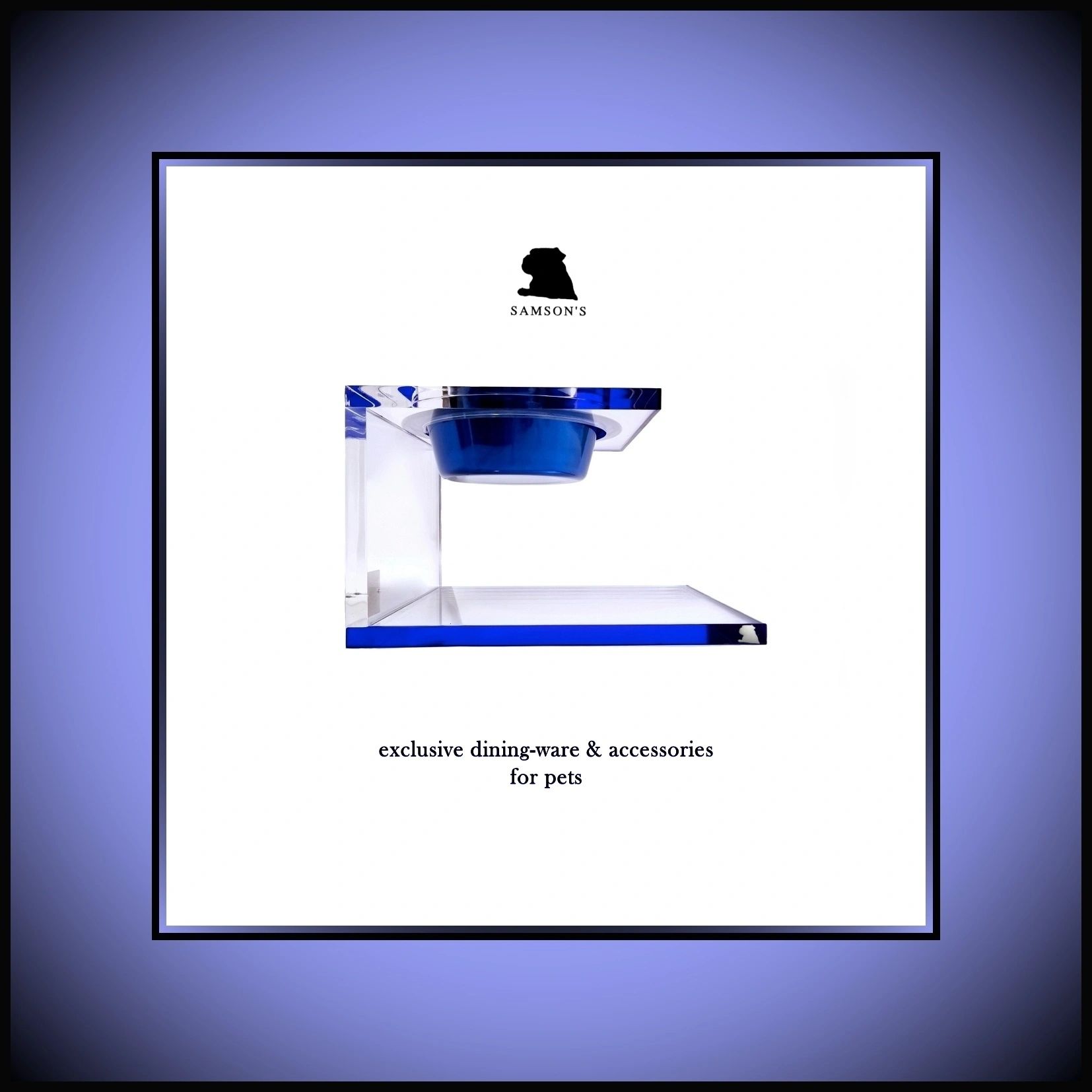 side profile of acrylic single bowl feeder