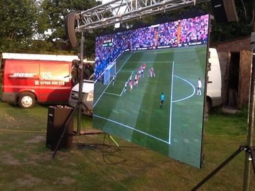 LED screen installation, sporting events