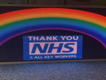 LED screen installation