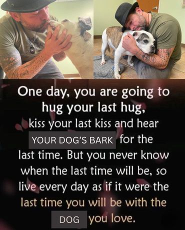 man crying with a fedora and green shirt as he holds his small dog on the floor. Image has a saying