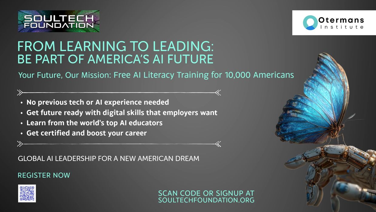 Free AI literacy training for 10,000 Americans with no experience needed.