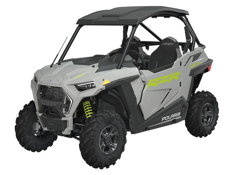 Gray Polaris RZR off-road UTV rentals with large tires and roof. Croom ATV Rentals