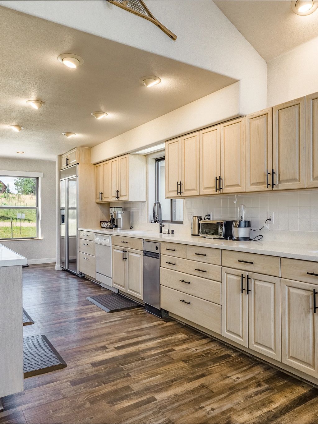 A huge galley kitchen with everything you need to even make Thanksgiving dinner!