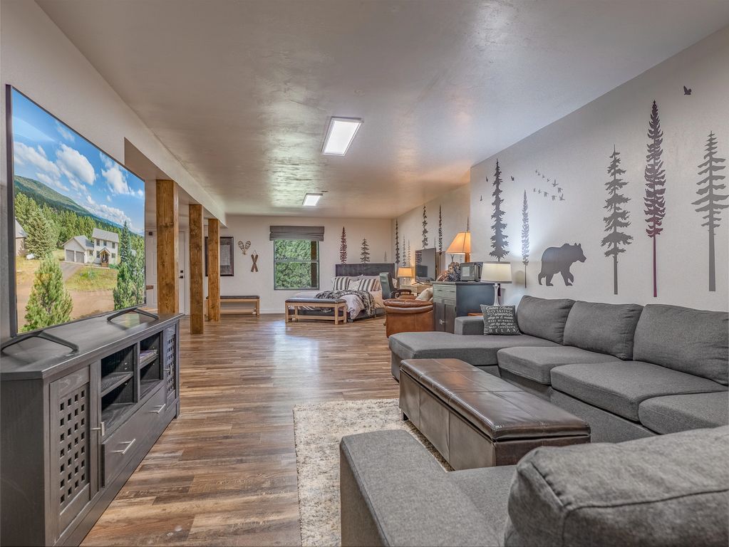 The lower level feels like a giant loft, with 1600 square feet of space!
