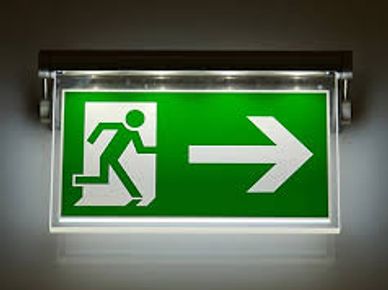 exit and emergency light