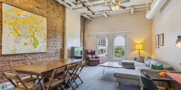 Spacious living area with nice views.