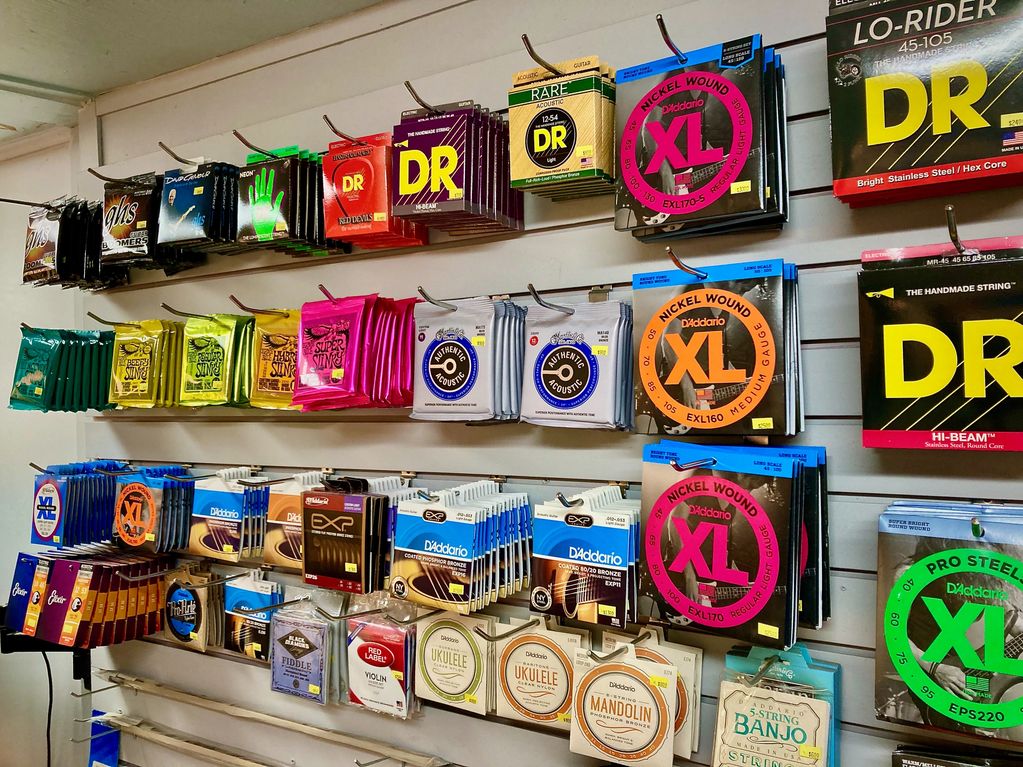 Wide selection of strings.