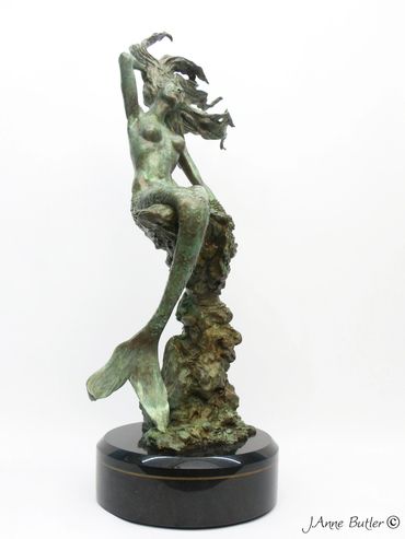 The Mermaid bronze sculpture.