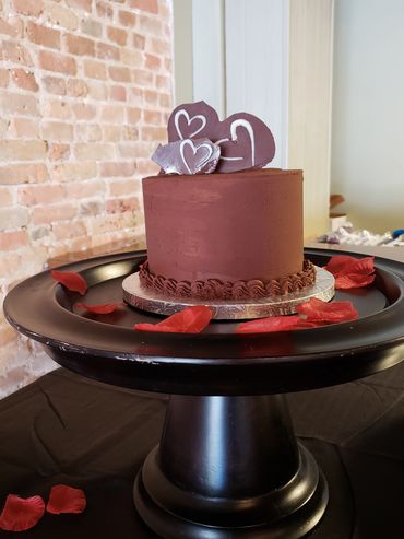 chocolate wedding cake