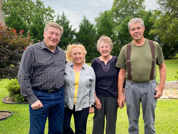 Group Picture of Jerry Chapman and Al Smith, Remote Controlled Microphone Stand, Remote Mast,