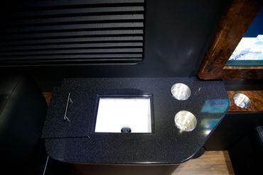 Custom Luxury Mercedes Benz Sprinter Van Limo Conversion Interior by AMG Luxury Vehicles Kansas City