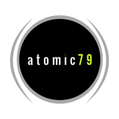 Atomic79 artist management logo. New talent agency.