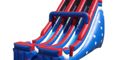 Double Lane Patriotic Inflatable Slide in Cedar Rapids, Iowa