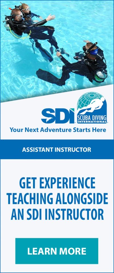 Scuba diving assistant instructor training with SDI.