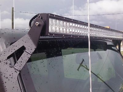 LED Light Bar Installed on a Jeep