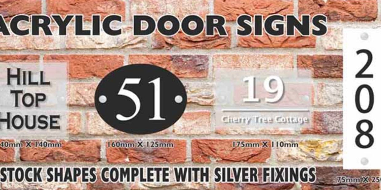 Acrylic Door Signs made to order