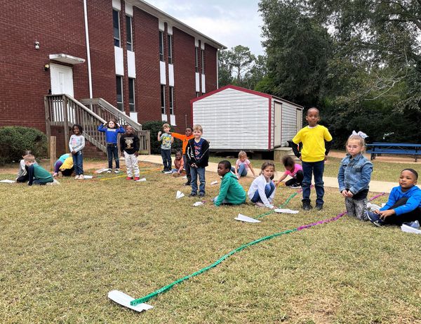 Kindergarten is learning about measurement.