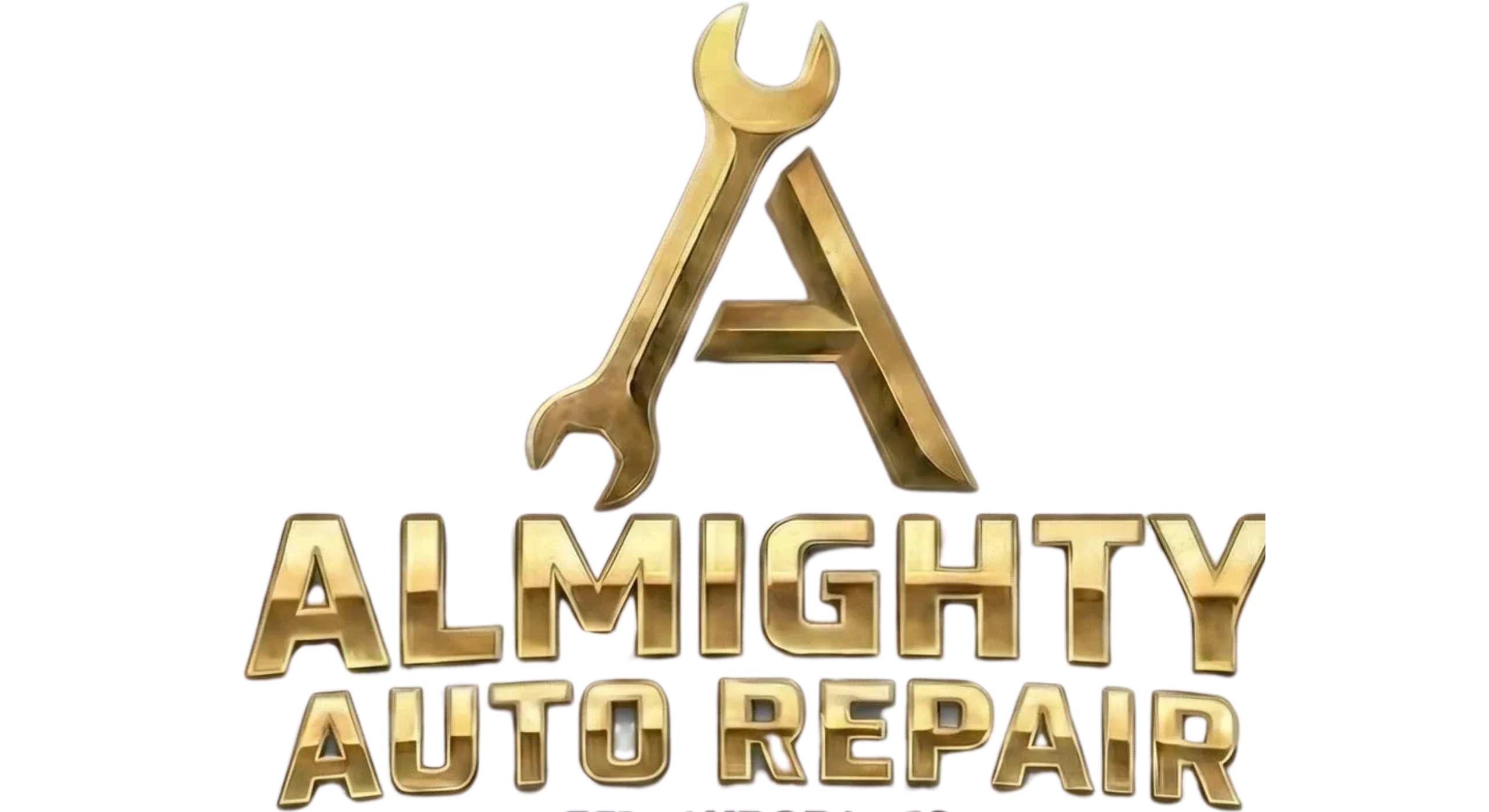 Almighty auto repair logo