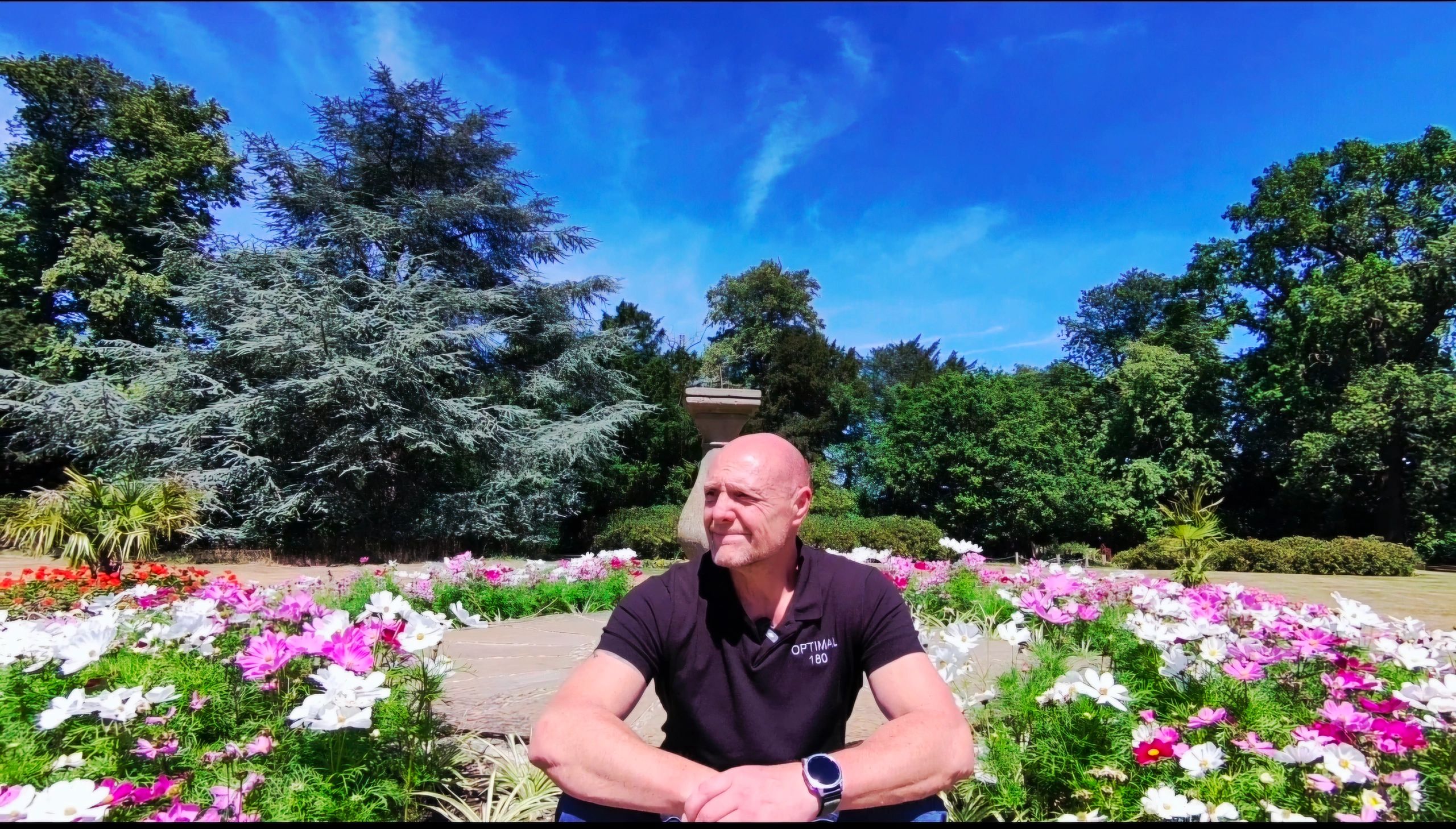 wellbeing coach, healthy mind, healthy body, our founder in the outdoors taking exercise. 0ver 50s