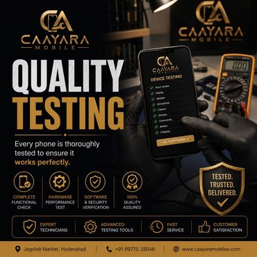 Quality Testing
Every phone is thoroughly tested to ensure it works perfectly.