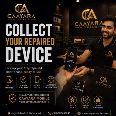 Collect Your Repaired Device
Pick up your fully repaired smartphone, ready to use.