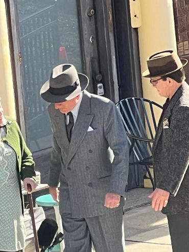 a man is standing in sunlight