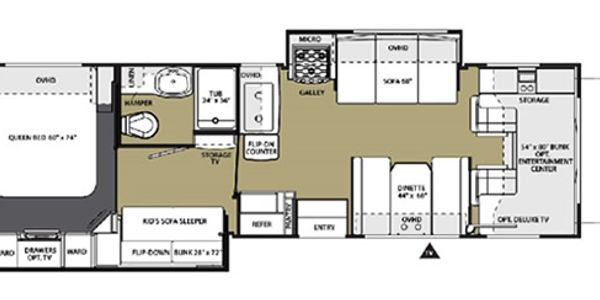 Plano del motorhome
