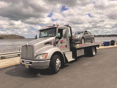 Towing a car