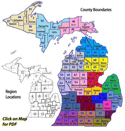 County Boundaries & Region Info