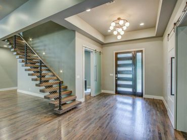 Modern floating stairs