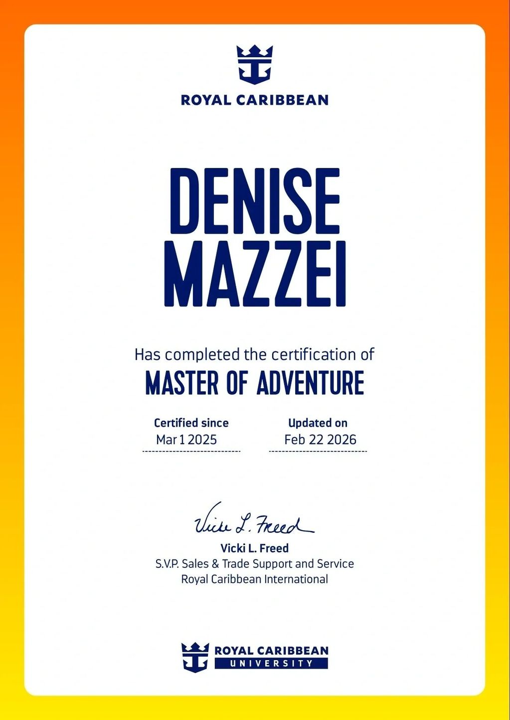 Royal Caribbean Master of Adventure